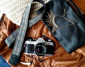 Hand-made camera strap Kareliya