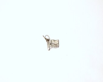 Sterling Flag Charm/Pendant.