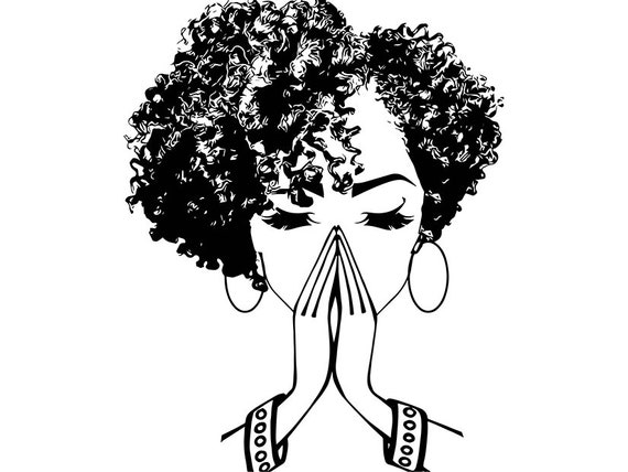 Download Black Women Praying Nubian Princess Queen Afro Hair African