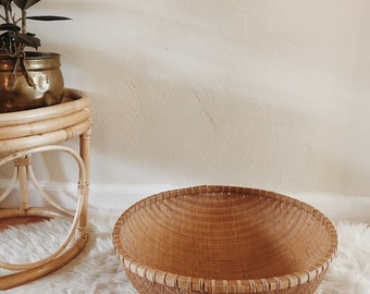 Vintage winnowing basket | large wicker basket | large fruit basket | wall basket | large wall basket | boho wall basket