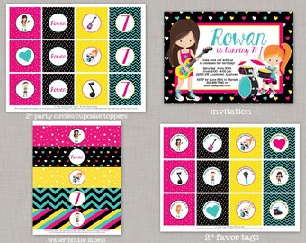Rock Star Birthday, Girl Rock Star Birthday, Rock Star Birthday Party, Rock Star