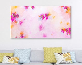 Abstract Art on canvas Abstract Painting Original Art Abstract Wall art Pink Painting Canvas Art Modern artwork Wall hanging Home decor