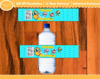 Top Wings Bottle Labels, Top Wings Party Printable Bottle Labels