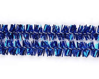 25, 6mm, Royal Blue Tinsel Stems, Pipe Cleaners, 12" Long