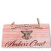Personalized Your Name Pink Corset Closet Printed Handmade Wood Sign