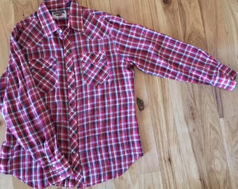 Authentic Western Youngbloods Vintage Pearl Snap Western Shirt