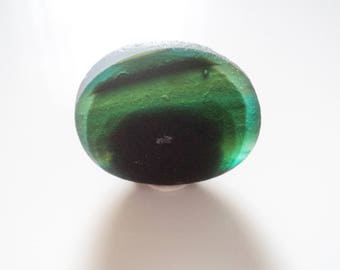 Collectors Seaglass - Green Landscape Multi - Jan 07 - from Seaham beach, UK