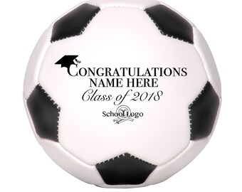 Graduation Soccer Ball, Grad Gifts, Grad Student Gifts, Personalized Soccer Gifts, 2018 Graduation Centerpiece, Personalized Graduation Gift
