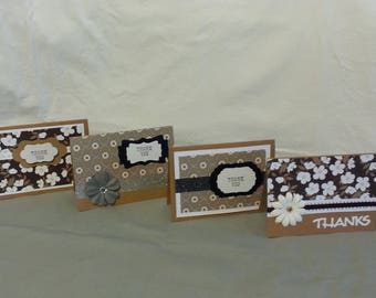 Set of 4 Thank You Cards