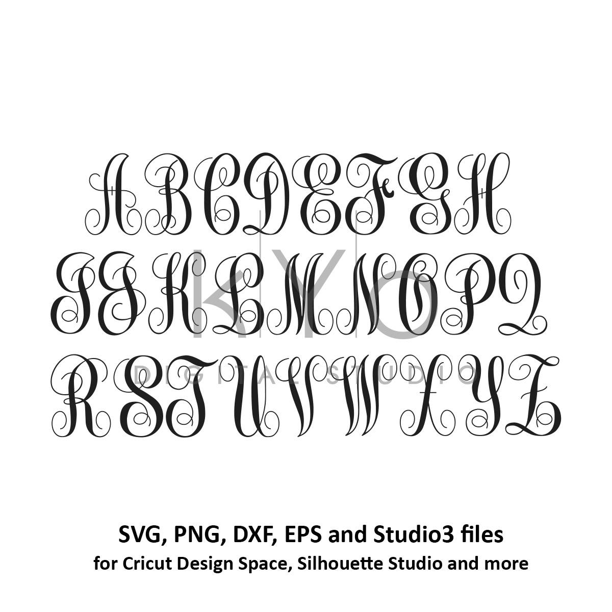 Download Fonts for Cricut svg files Font svg files Cricut Monogram ...