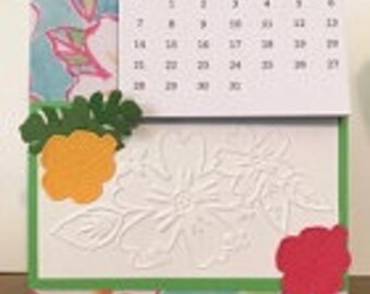 Luau Pineapple Desktop Calendar 2018-2019