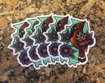 Illinois Cardinal Sticker