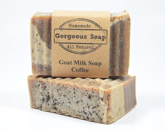 Coffee Goat Milk Soap - All Natural Soap, Handmade Soap, Homemade Soap, Handcrafted Soap