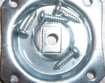 Mounting Plates Straight or Angled for attaching your Furniture legs / Bun Feet to your furniture