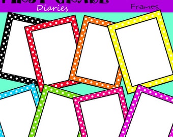 Polka Dot Frames and Border --BUY 2, GET 1 FREE