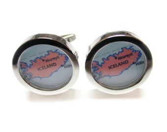 Iceland Map Cufflinks