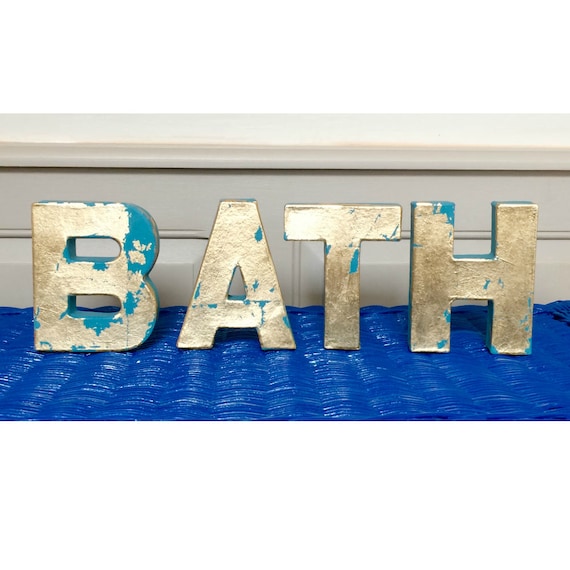 BATH Letters home decor Bathroom decoration Bathroom Wall