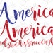 America God Shed His Grace On Thee Cut File America SVG 4th of July SVG Clipart Svg Dxf Eps Png Silhouette Cricut Cut File Commercial Use