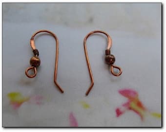 10 Pairs of Copper Ear Wires