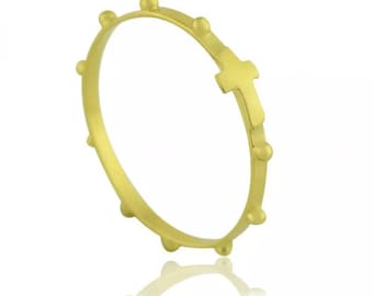 18K Rosary Gold Ring