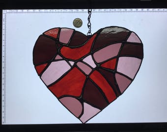 Heart Collage in Stained Glass