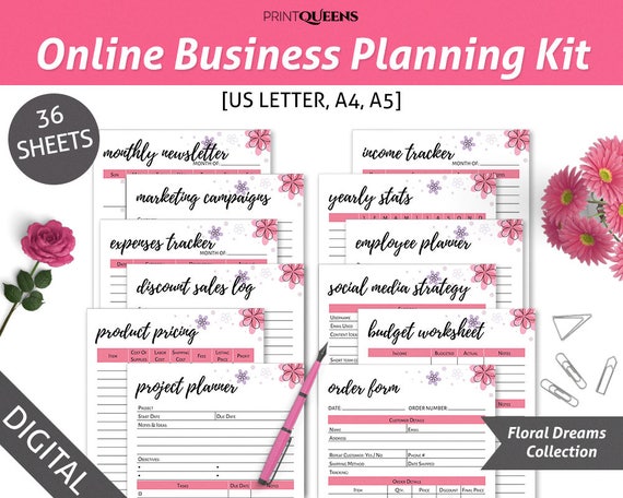online business planner printable small business planner