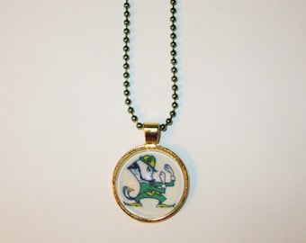 Notre Dame Necklace, Notre Dame Pendant - Fighting Irish
