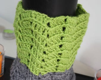 Knitted woman in crochet