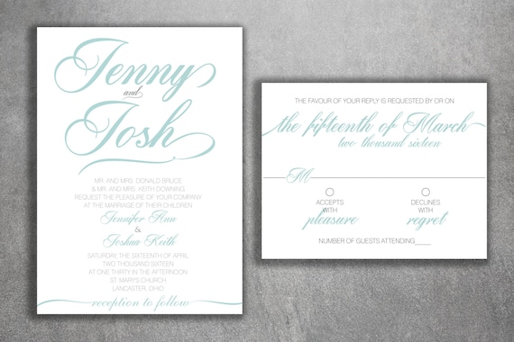 Inexpensive Wedding Invitation Sets 4