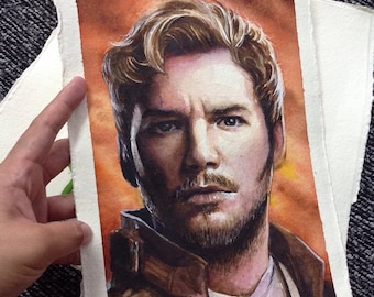 Watercolor painting on Khadi paper
