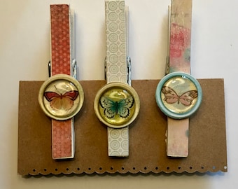Decorated Clothespin Magnets