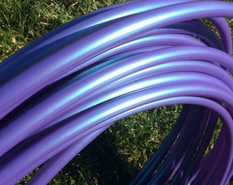 Poseidon 3/4" Color Shift Polypro Dance & Exercise Hula Hoop COLLAPSIBLE push button or minis - irridescent teal purple aquamarine aqua