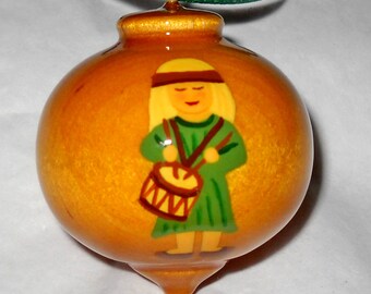 Little Drummer Boy Christmas Ornament, Green, WBO-21