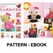 PDF Crochet Pattern, Japanese eBook, Hello Kitty, Instant download, No.012