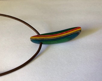 Handcrafted canoe necklace