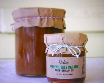 Pear Whiskey Caramel Sauce - minis