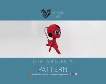 Amigurumi pattern, miraculous ladybug, ladybug kwami tikki, crochet pattern amigurumi, amigurumi doll, crochet doll pattern amigurumi