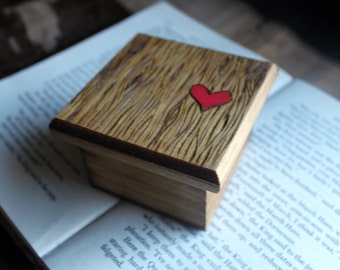 LIttle Woodburned Box - Faux Bois