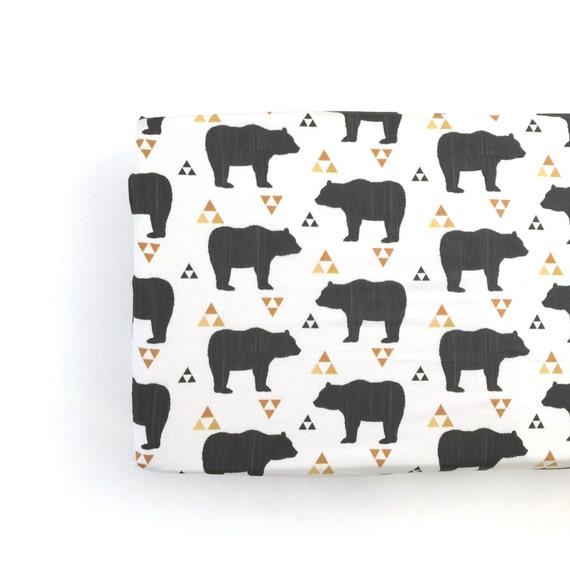 Changing Pad Cover Bears and Triangles. Change Pad. Changing