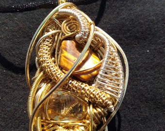 Wire art jewelry | Etsy