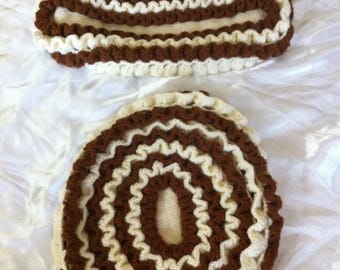 Handmade crochet toilet seat cover,bathroom decoration, cozy toilet seat cover