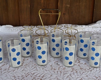 Vintage Drinking Glasses 9 Mid Century