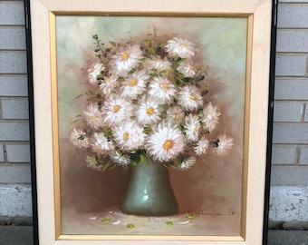 R Pasanault floral still life painting