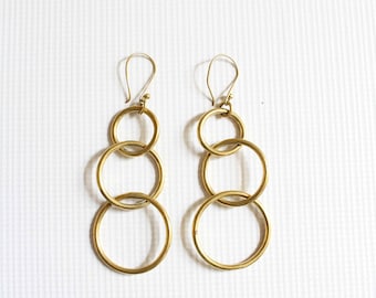 Gold earrings,African earrings,Brass earrings,Gifts for her,Gypsy earrings,Bohemian earrings,Boho earrings,Statement earrings