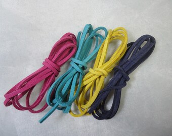4 m cord flat suede color