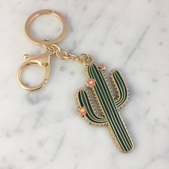 Cute cactus keychain