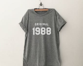 30th birthday shirt tshirt graphic tee for women 30th birthday gifts for her 1988 birthday shirt t-shirts