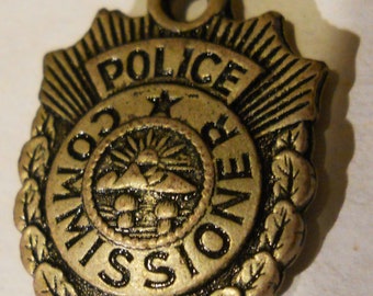 Police Commissioner Charm Cracker Jack Gumball Machine Vintage