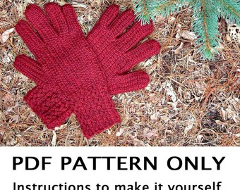 Knitting Pattern - Glove Knitting Pattern - Knitted Gloves Pattern - the DONNA gloves (Teen, Adult sizes)