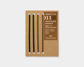 Traveler’s Notebook 011 Connecting Rubber Band | Refill for Passport Size Traveler's Notebook | Midori Insert (14335006)